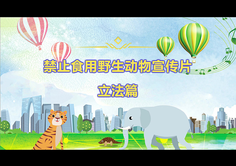 禁食野生動(dòng)物，從我做起，從現(xiàn)在做起